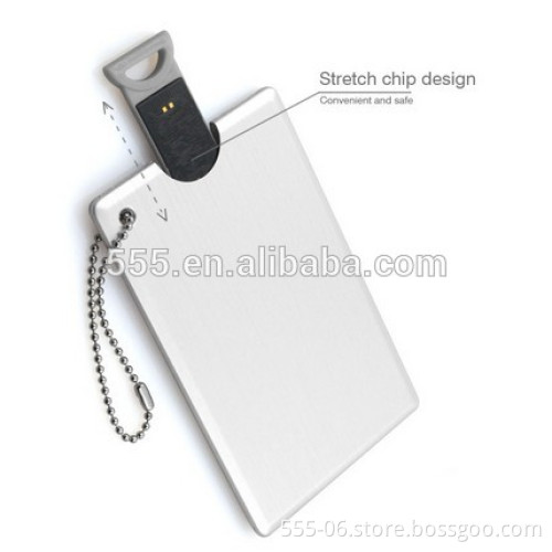 High speed Stretching credit card usb wire dawing aluminium alloy material USB